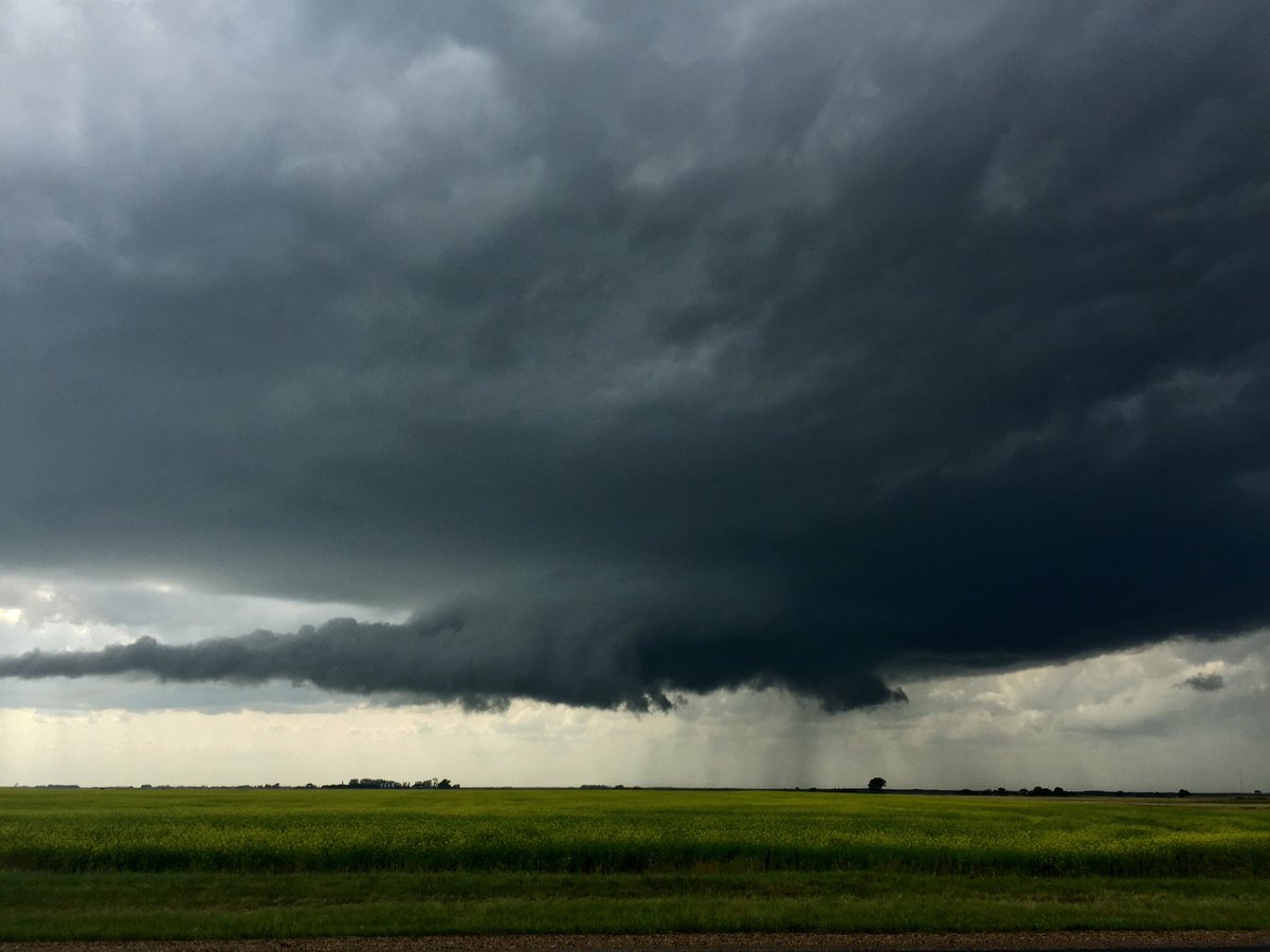 The storm system near Lauder, Manitoba Wednesday afternoon. 