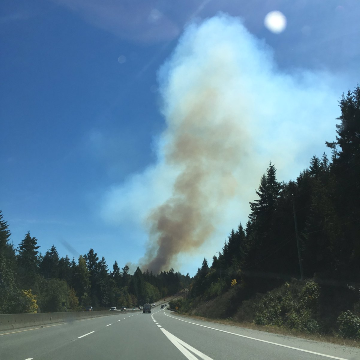 Wildfire burning near Mill Bay on Vancouver Island 90 contained