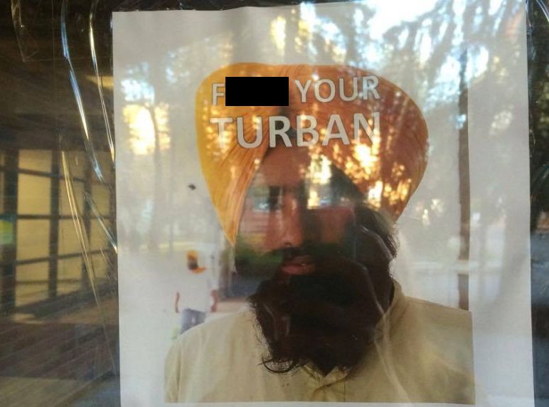 A censored version of the poster found at the University of Alberta Monday, Sept. 19, 2016.