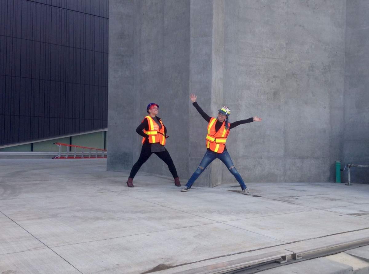 Young Edmonton artists meet their canvas downtown, Sept. 22, 2016.