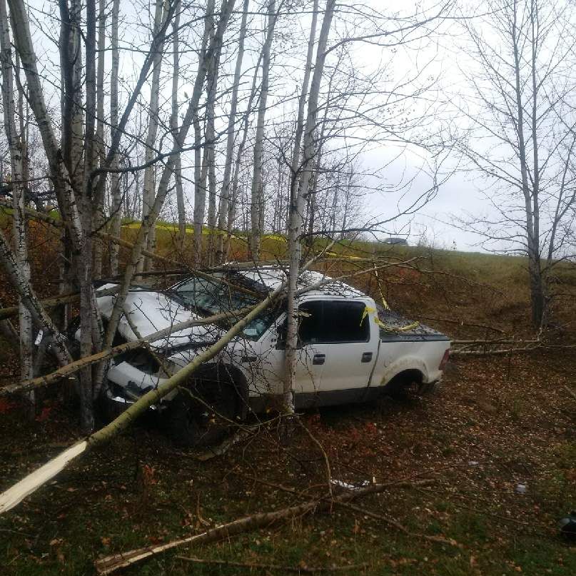 On September 29, 2016 at around 10:30 p.m. a member of the public travelling on Highway 663 near Caslan, Alta. noticed what they believed to be a vehicle down an embankment.