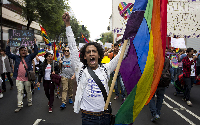 Mexicans March For Gay Marriage Day After Opponents Rally National   12836103 