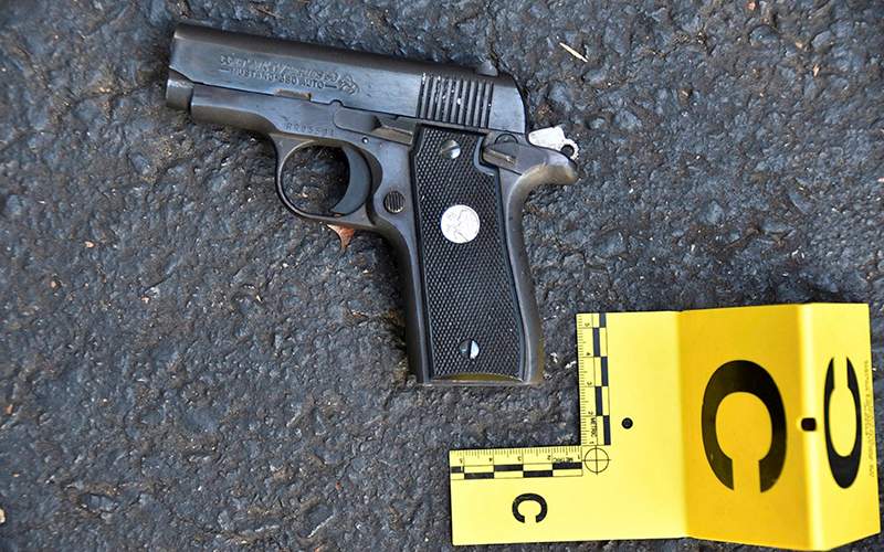 This combination of photos provided by the Charlotte-Mecklenburg Police Department on Saturday, Sept. 24, 2016 shows a gun which police say was in Keith Scott’s possession at the time he was fatally shot by police in Charlotte, N.C., on Sept. 20, 2016.