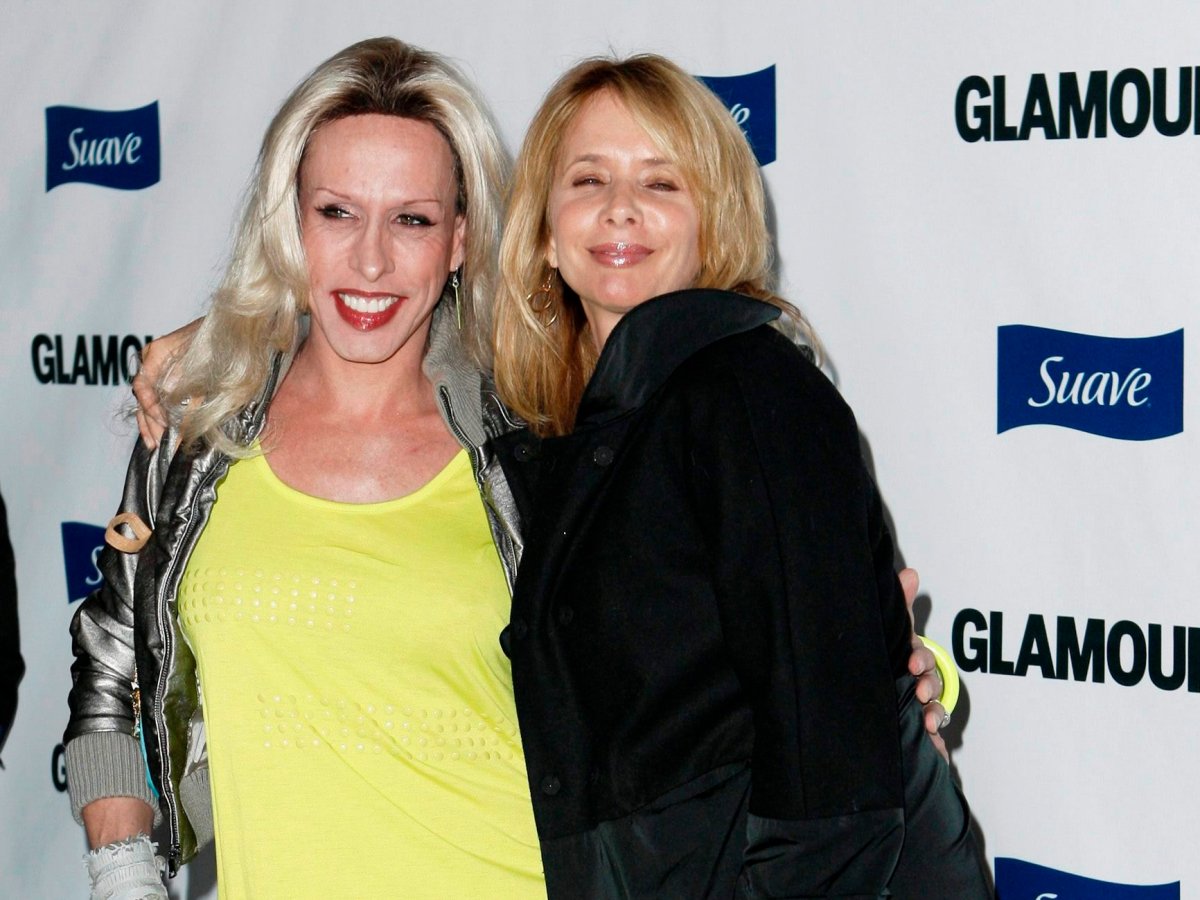 Rosanna Arquette, right, and Alexis Arquette pose together at Glamour Reel Moments in Los Angeles on Tuesday, Oct. 14, 2008.