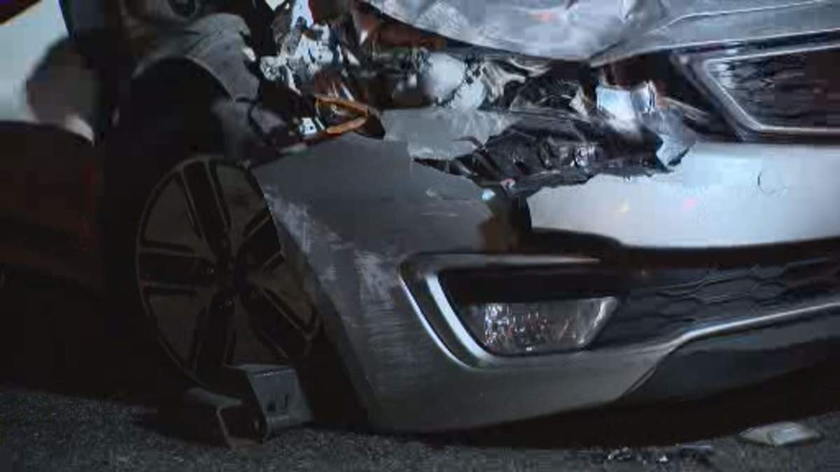 Multiple people were hurt in the crash.