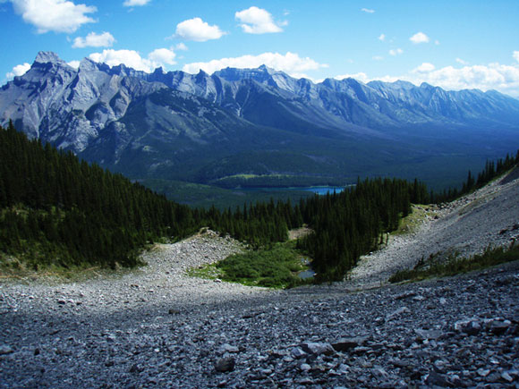 A research site in Banff National Park where Canadian scientists are studying the pika population.