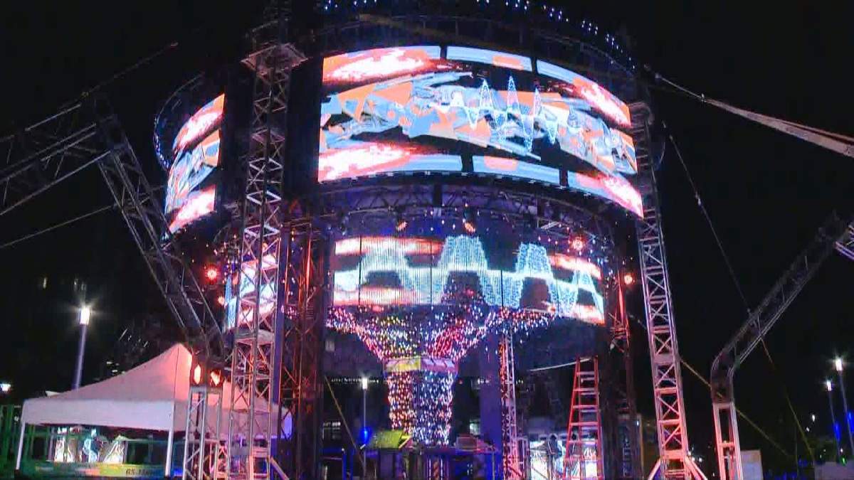 BASS Ship installation, as seen on the East Village Riverwalk during Beakerhead 2016. 