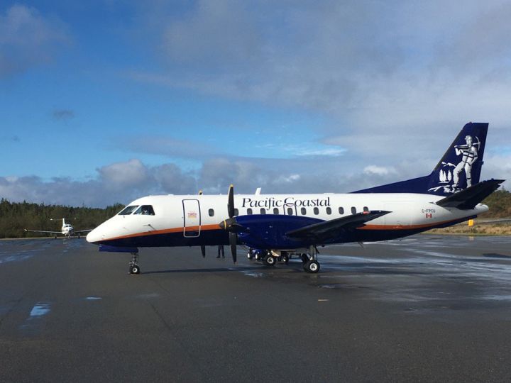 Blue skies for the departure of the Duke and Duchess of Cambridge, as they left Bella Bella for Victoria on Sept. 26, 2016.