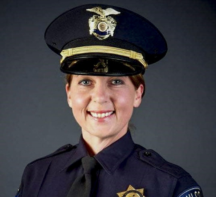 A photo provided by the Tulsa Police Department shows Officer Betty Shelby who has been charged with manslaughter in the death of Terence Crutcher, a man who was tasered then shot by police after his car broke down in Tulsa, Oklahoma, USA, on 16 September 2016.