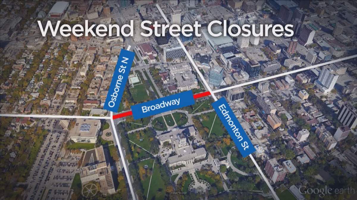Broadway will be closed from Osborne to Edmonton Streets for ManyFest.