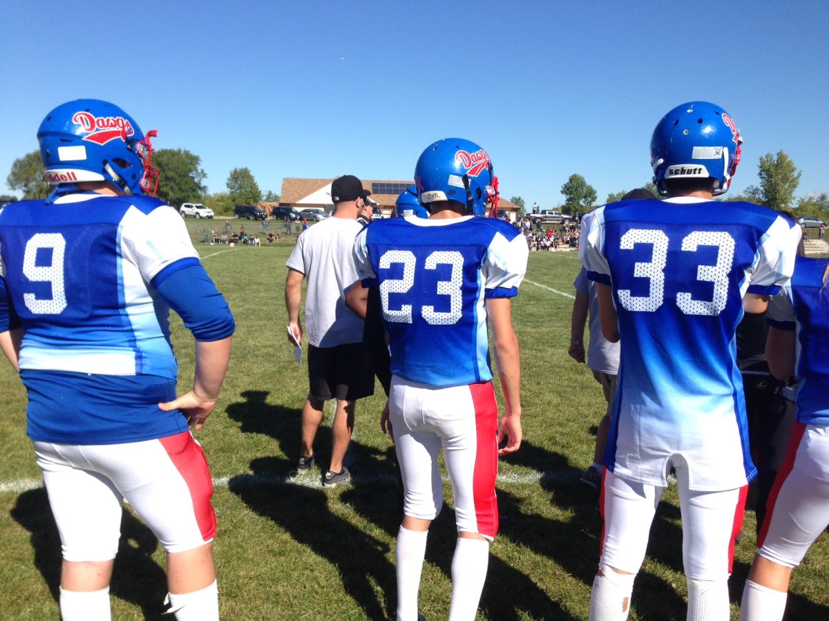 New jerseys and helmets for the students at Churchill High School thanks to a generous donation.