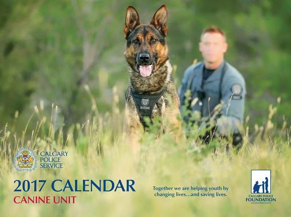 The 2017 Calgary Police Service Canine Unit calendar is sold at all Calgary-area Safeway locations.