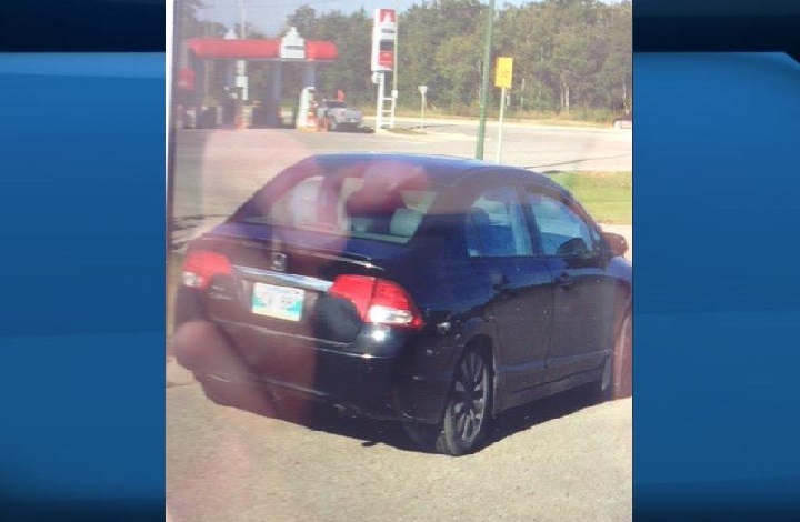 RCMP released a photo of the vehicle the suspect was in.