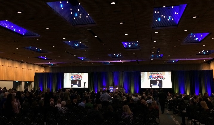 Hundreds gather at the Winnipeg Convention Centre Thursday evening to pay respects to Jerry Maslowsky, who passed away this weekend.