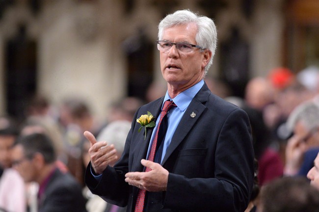 Natural Resources Minister Jim Carr responds to a question during question period in the House of Commons on Parliament Hill in Ottawa on Tuesday, May 10, 2016.