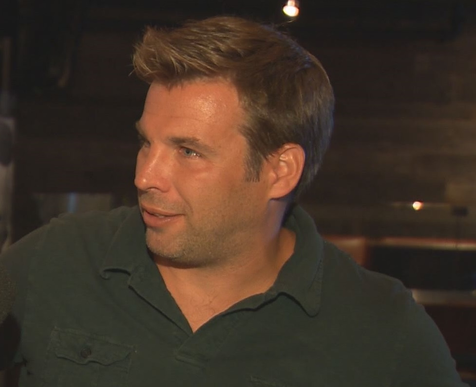 In this 2015 file photo, Dean Stock speaks to Global Montreal's Jamie Orchard about his ALS diagnosis.