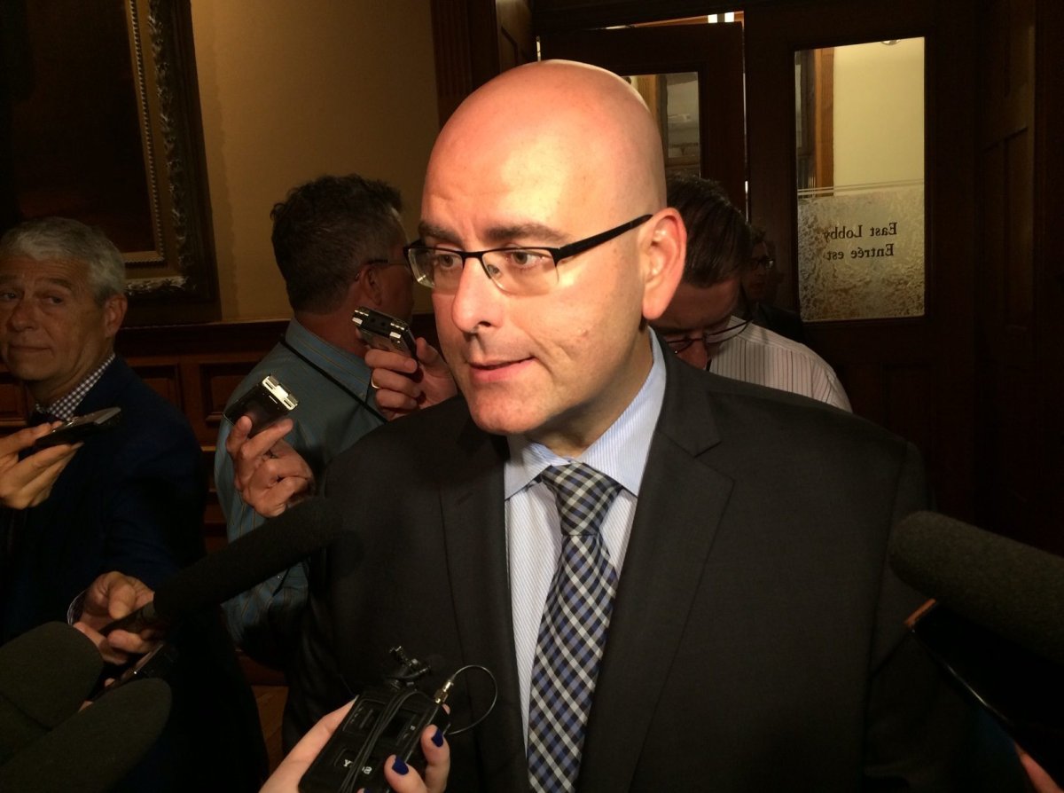 Ontario Transportation Minister Steven Del Duca responds to questions at Queen's Park on Thursday, Sept. 29, 2016.