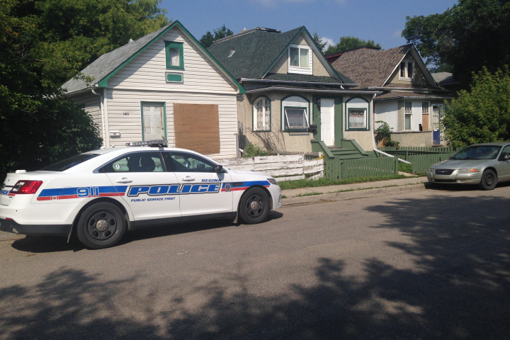 A home on the 1600 block of Toronto Street is pictured during the investigation into Shawn Douglas' death in 2014. 