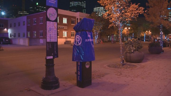 Parking restrictions were in effect near Rogers Place for a Keith Urban concert on Sept. 16, 2016.