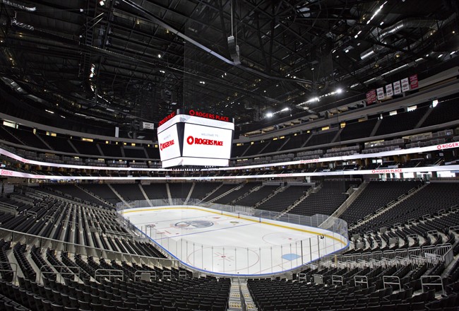 Roger's Place Arena, the new home of the Edmonton Oilers, in Edmonton, Alta., on Wednesday September 8, 2016. 