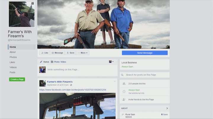 "Farmer’s With Firearms," a controversial Facebook group, is picking up speed and likes in rural Saskatchewan.