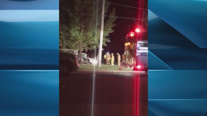 One person is dead following an early morning car crash in Regina's north end on Tuesday.