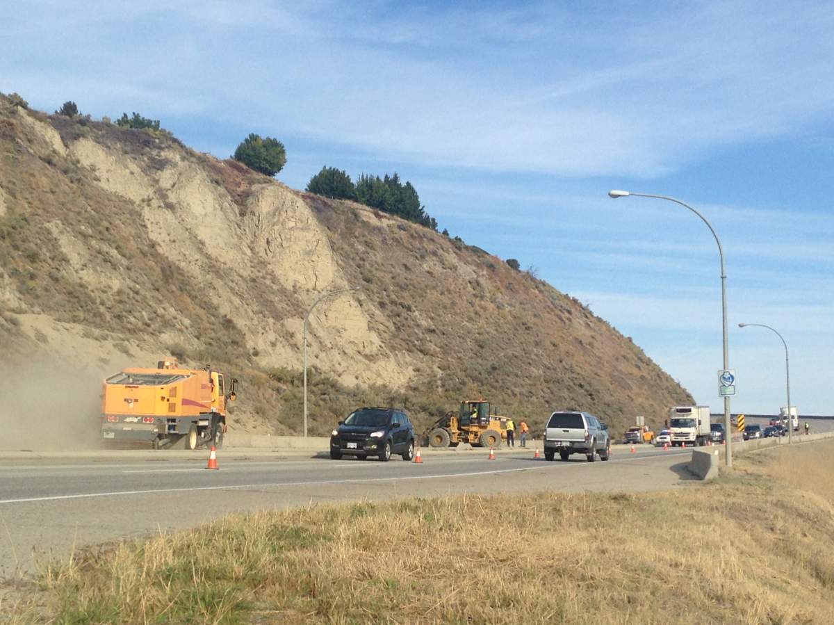 Small slide near Summerland - image
