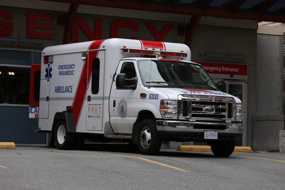 BC Ambulance emergency vehicle