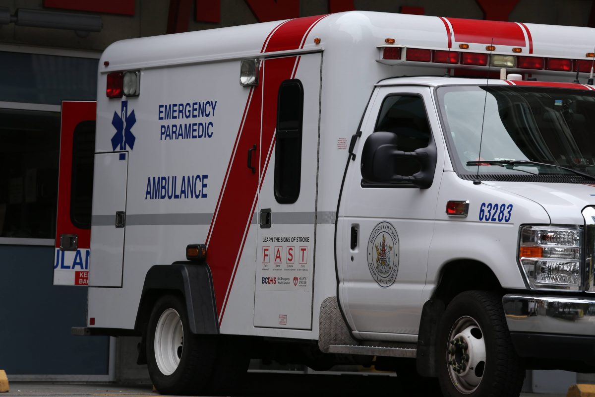 BC Ambulance emergency vehicle