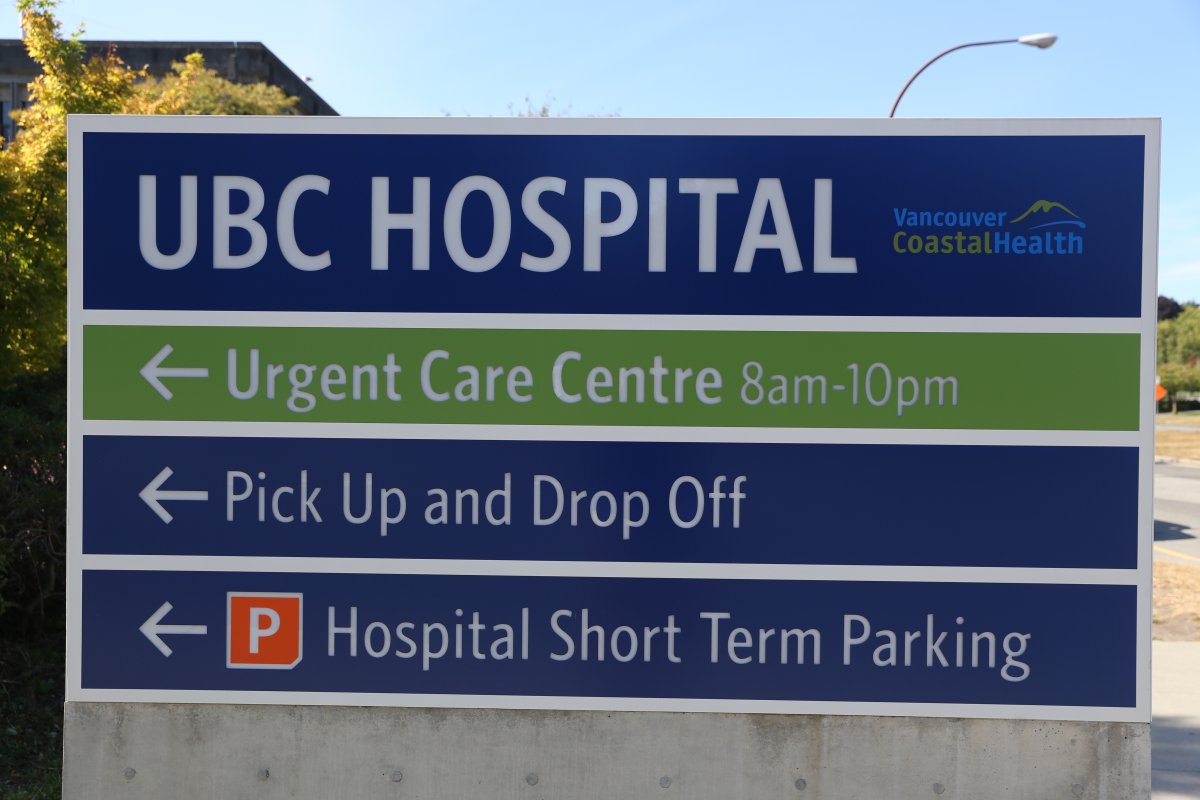 University of British Columbia UBC Hospital Vancouver sign