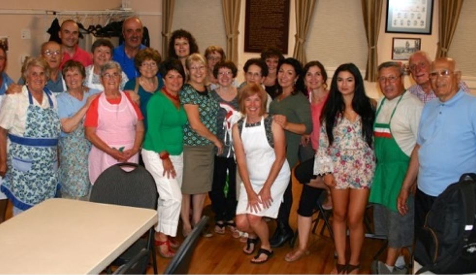 Kelowna Canadian Italian Club fundraising volunteers,.