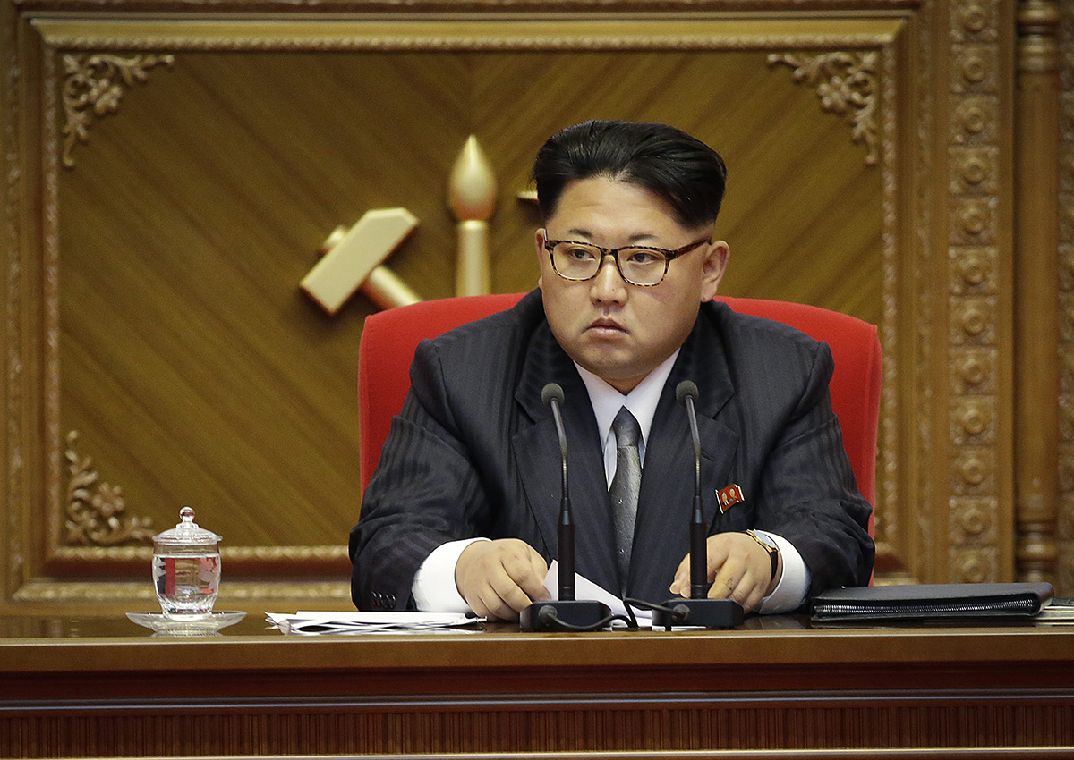 In this May 9, 2016 file photo, North Korean leader Kim Jong Un listens during the party congress in Pyongyang, North Korea.  
