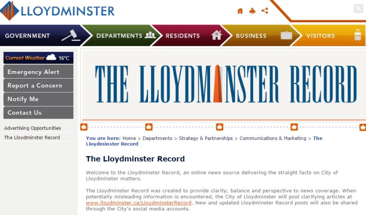 City of Lloydminster starts online news site to provide 'clarity