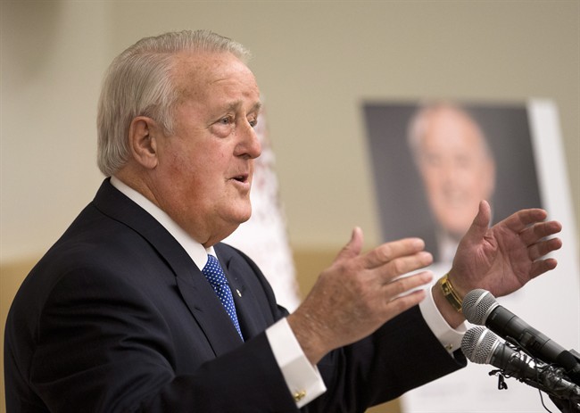 A file photo of former prime minister Brian Mulroney.