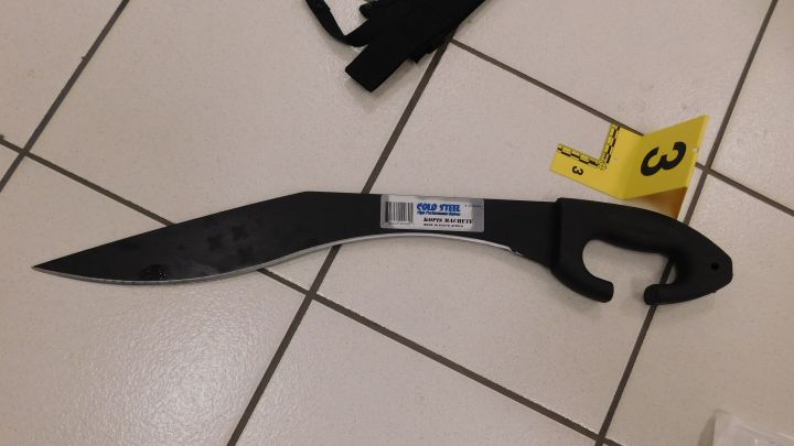 The machete used in the incident was 66 centimetres long, according to ASIRT. The blade of the weapon was 48cm long.