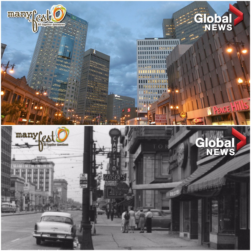 Photo options you can take at ManyFest at the Global News tent.