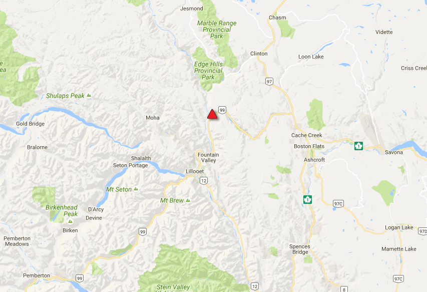 UPDATE: Highway 99 North Of Lillooet Closed Indefinitely Due To Slide ...