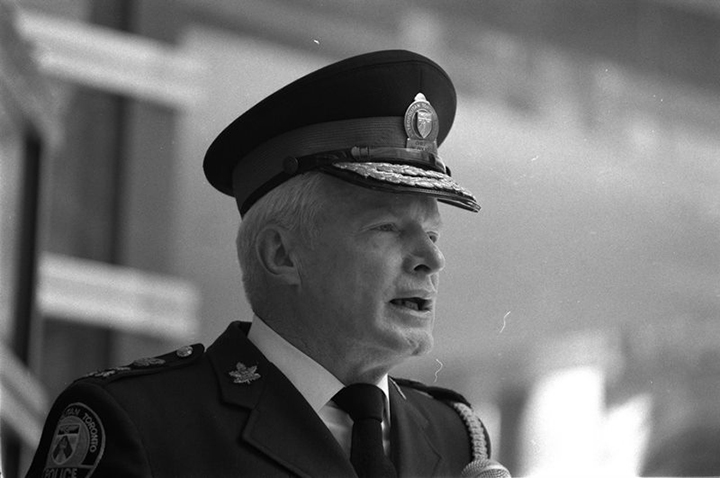 May 14, 1990 file photo of Toronto Police Chief Bill McCormack.