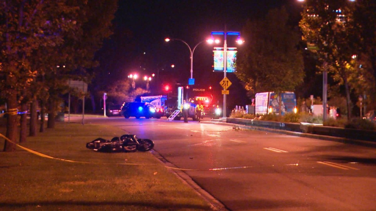Police respond to a fatal motorcycle crash in the 1200 block of Memorial Drive N.W. at around 1:30 a.m. on Friday, Sept. 16, 2016. 