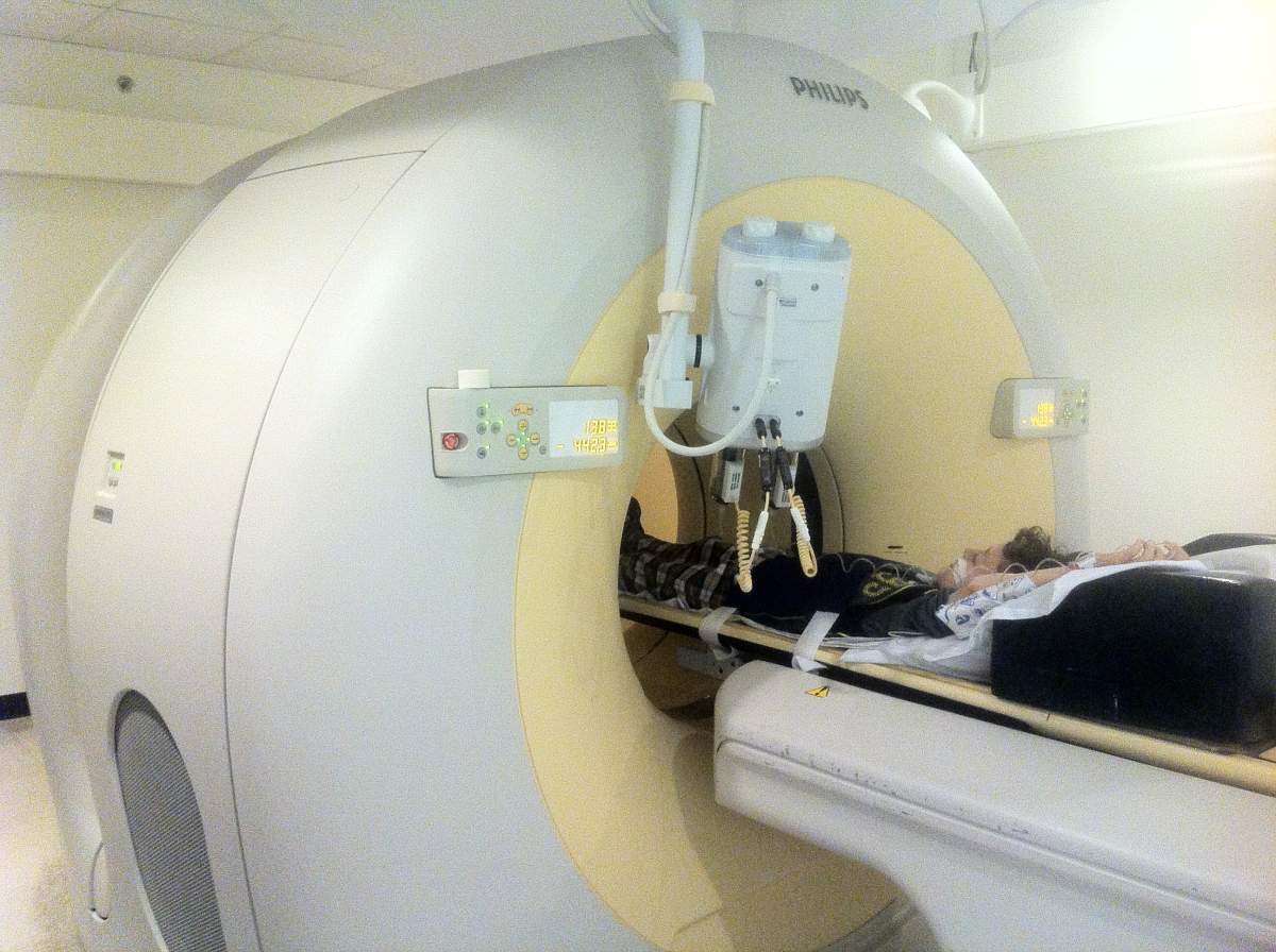 Gabriel Reaume gets tested in Edmonton for cancer. Doctors would discover an extremely rare and aggressive form of the disease on his lung.