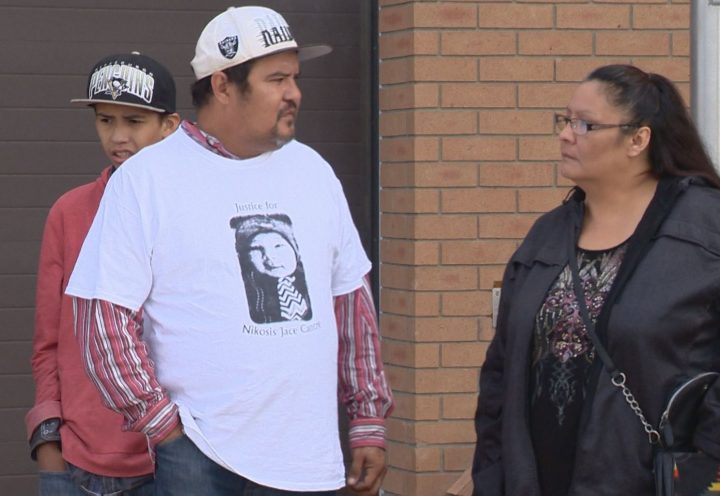 The grandfather of a six-week-old baby who was killed in Saskatoon says family members and supporters travel hours to attend the accused's court appearances.