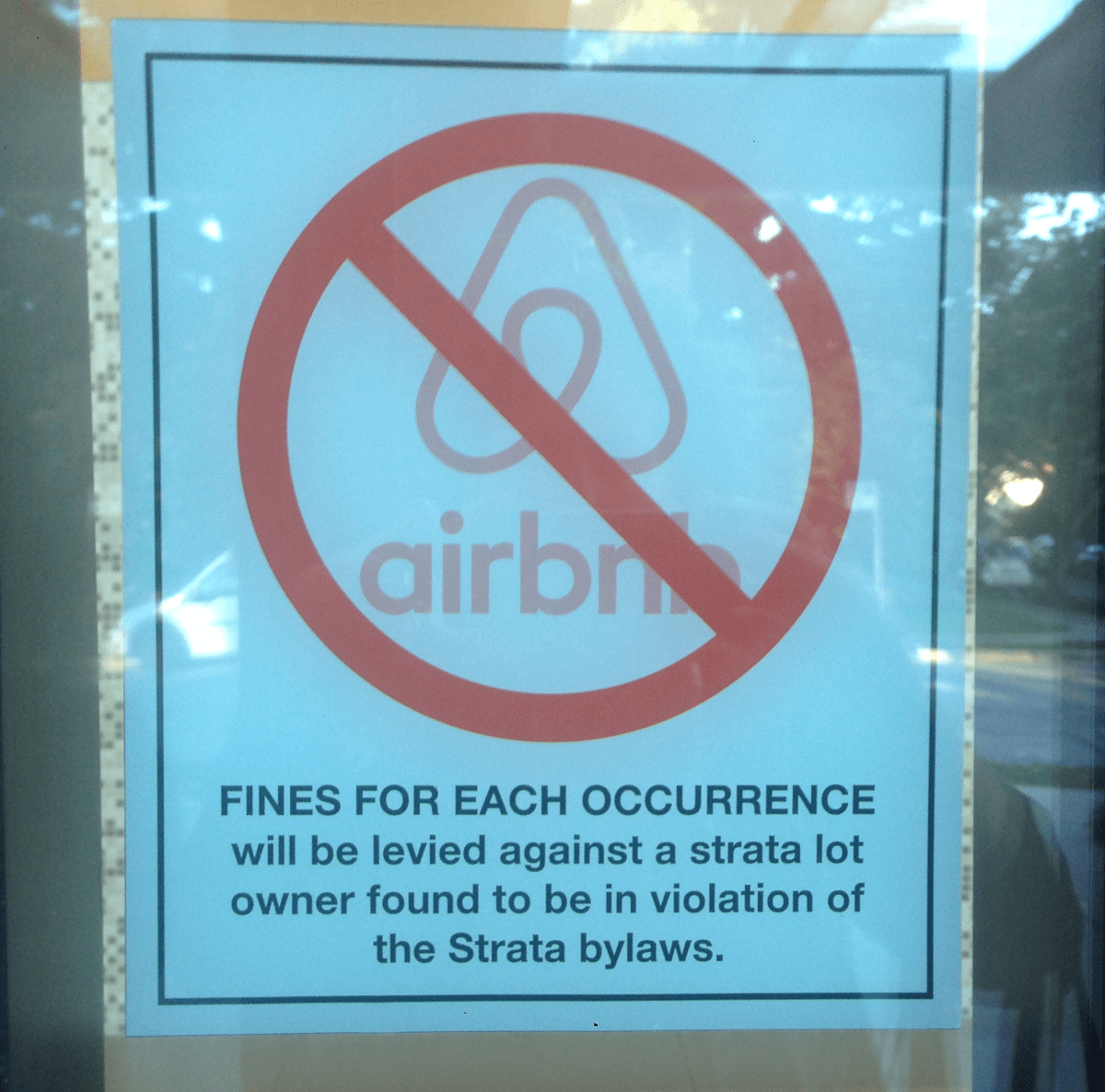 No Airbnb sign Vancouver rental