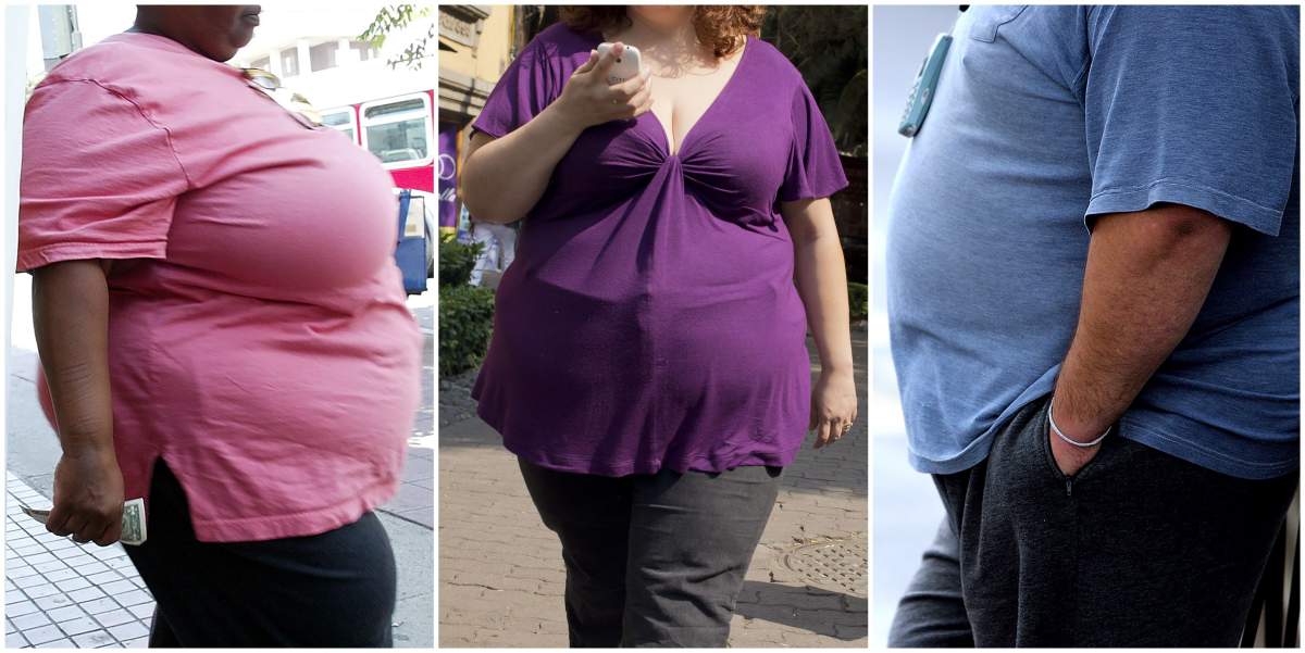 Over one in eight adults are now obese -- a ratio that has more than doubled since 1975 and will swell to one in five by 2025, a major survey reported April 1, 2016. Of about five billion adults alive in 2014, 641 million were obese, the data showed -- and projected the number will balloon past 1.1 billion in just nine years.
 / AFP        (Photo credit should read ROBYN BECK,RONALDO SCHEMIDT,PAUL ELLIS/AFP/Getty Images).