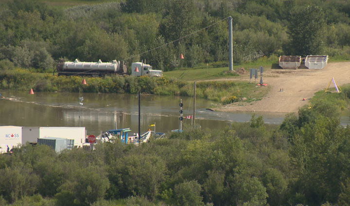 Up to 250,000 litres of oil mixed with a lighter hydrocarbon leaked into the river from a Husky Energy (TSE:HSE) pipeline near Maidstone, Sask., in July.