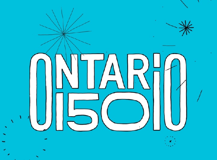 Official Ontario 150th anniversary logo.