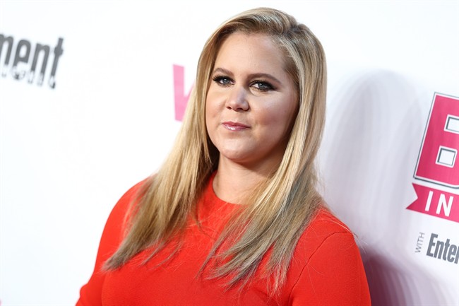 In this Nov. 15, 2015 file photo, Amy Schumer attends the VH1 Big In 2015 with Entertainment Weekly Award Show held at the Pacific Design Center in West Hollywood, Calif. 