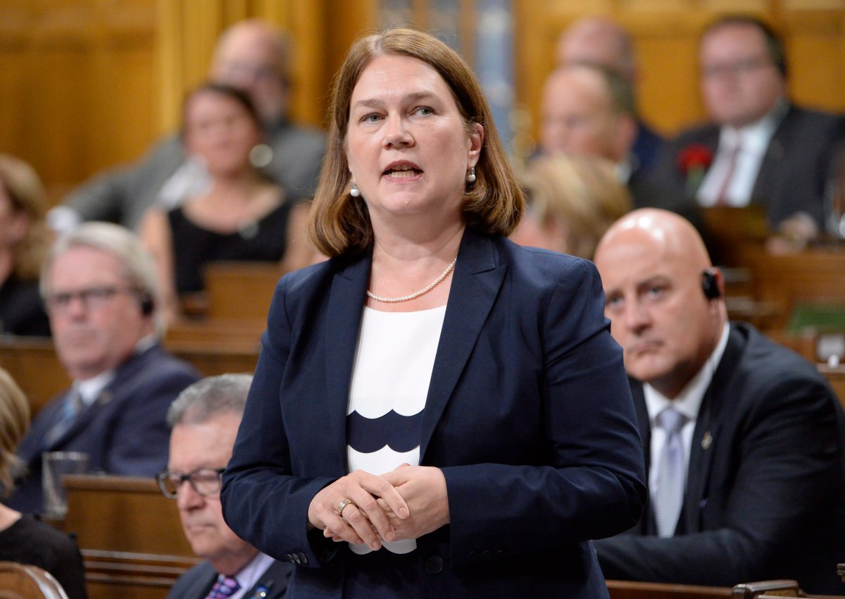 Health Minister Jane Philpott answers a question during Question Period.