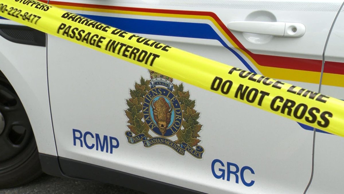 RCMP vehicle crime scene