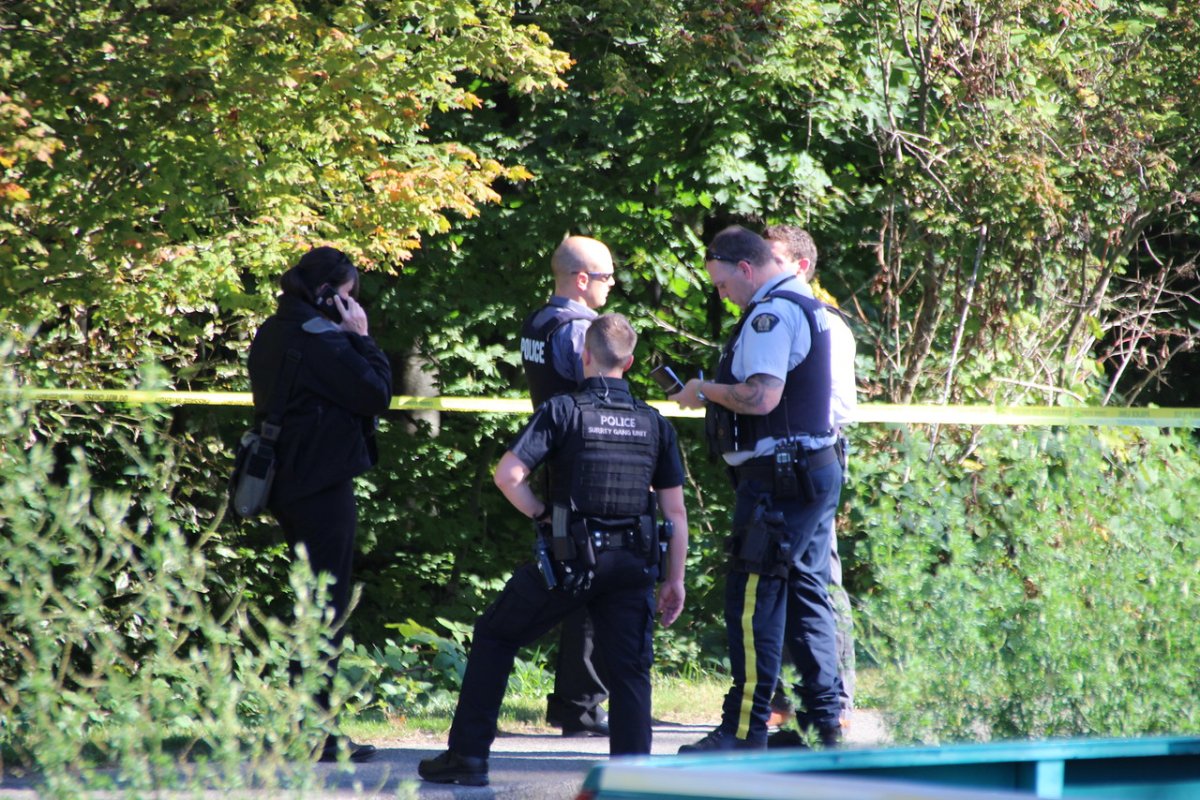 RCMP responded when a hiker came across a dead body near Quibble Creek in Surrey Wednesday afternoon.