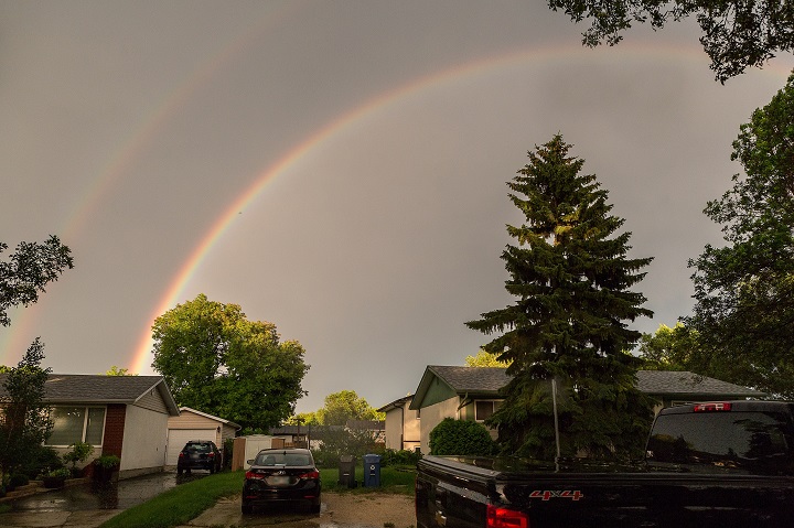 After the rain moved through in Winnipeg